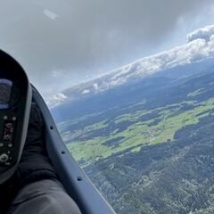 Verortung via Georeferenzierung der Kamera: Aufgenommen in der Nähe von Oberallgäu, Deutschland in 1800 Meter